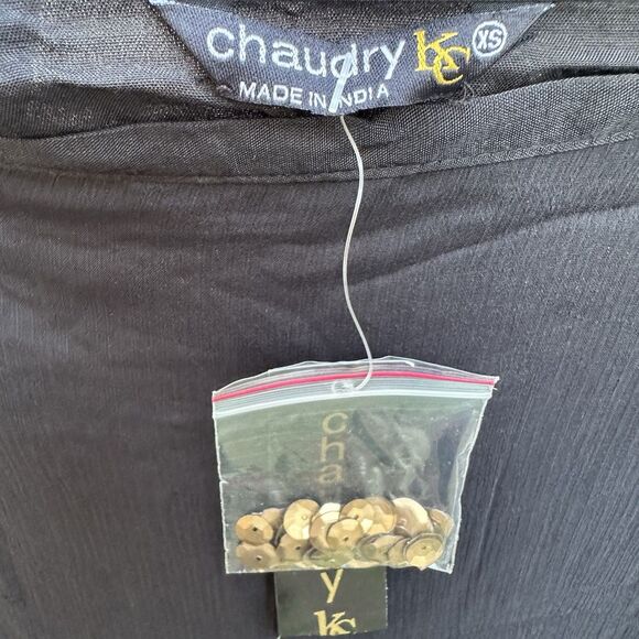 Chaudry KC Maxi Skirt Women XS Black Gold Sequin Boho Festival Gypsy Western NEW - Picture 12 of 13